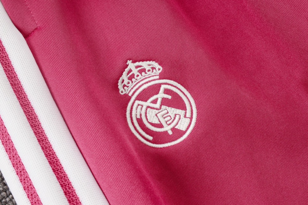 2026 Real Madrid Pink Jacket Training Suit Set