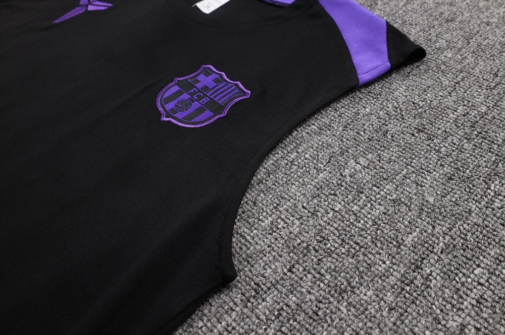 2026 Barcelona Black Training Set Shirt and Shorts