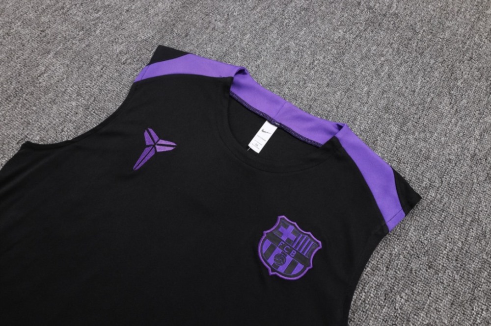 2026 Barcelona Black Training Set Shirt and Shorts