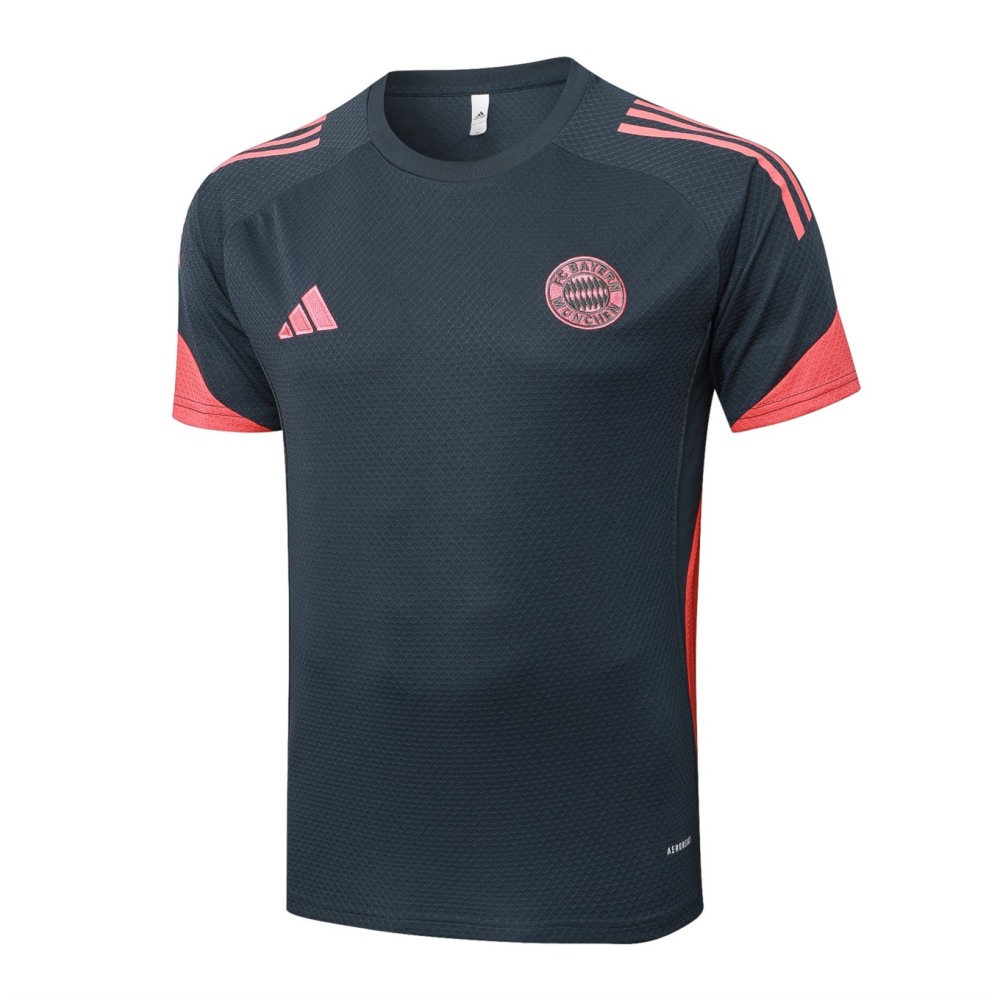 2026 Bayern Munich Dark grey Training Set Shirt and Shorts