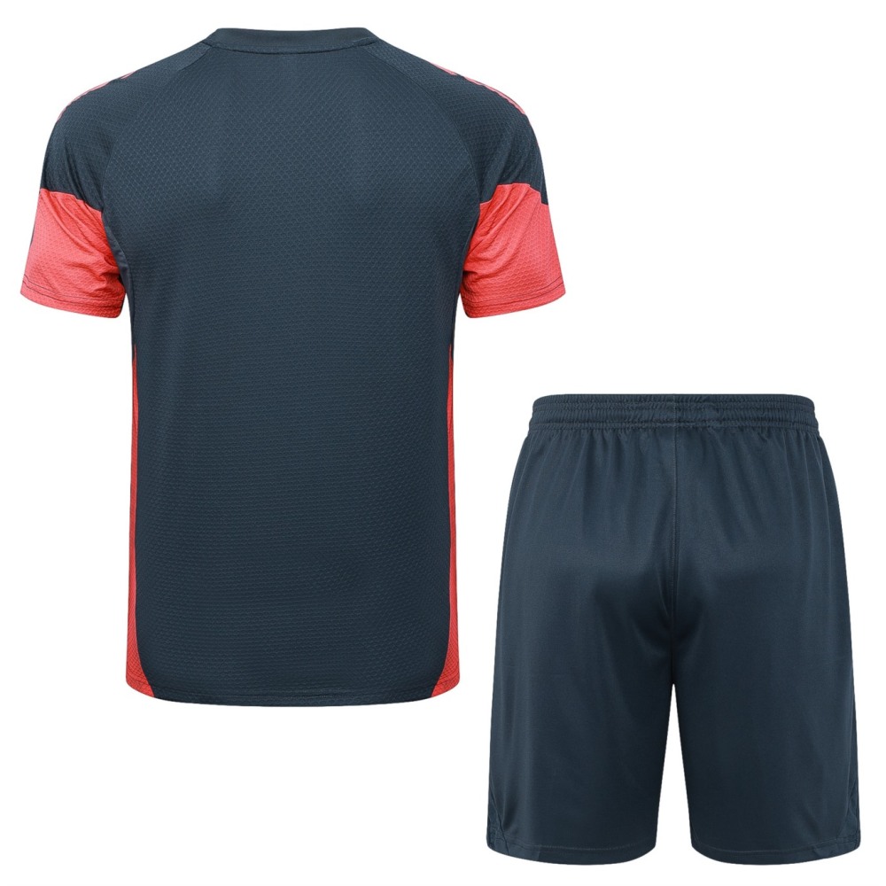 2026 Bayern Munich Dark grey Training Set Shirt and Shorts