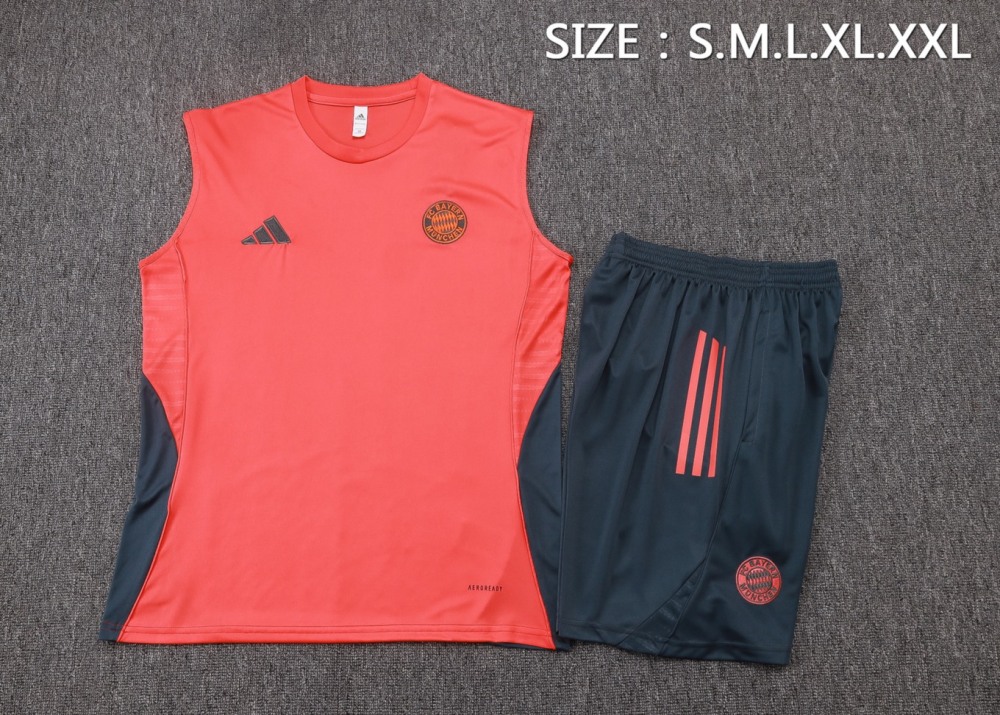 2026 Bayern Munich Orange Training Set Shirt and Shorts