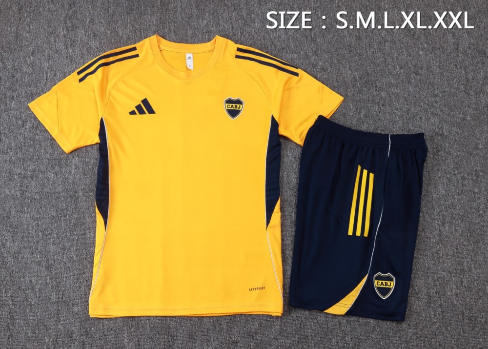 2026 Boca Yellow Training Set Shirt and Shorts