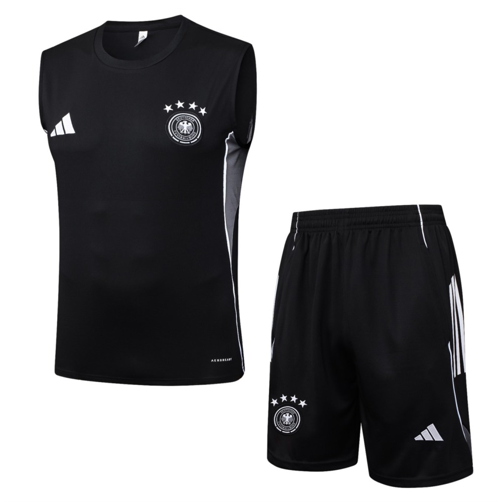 2026 Germany Black Training Set Shirt and Shorts