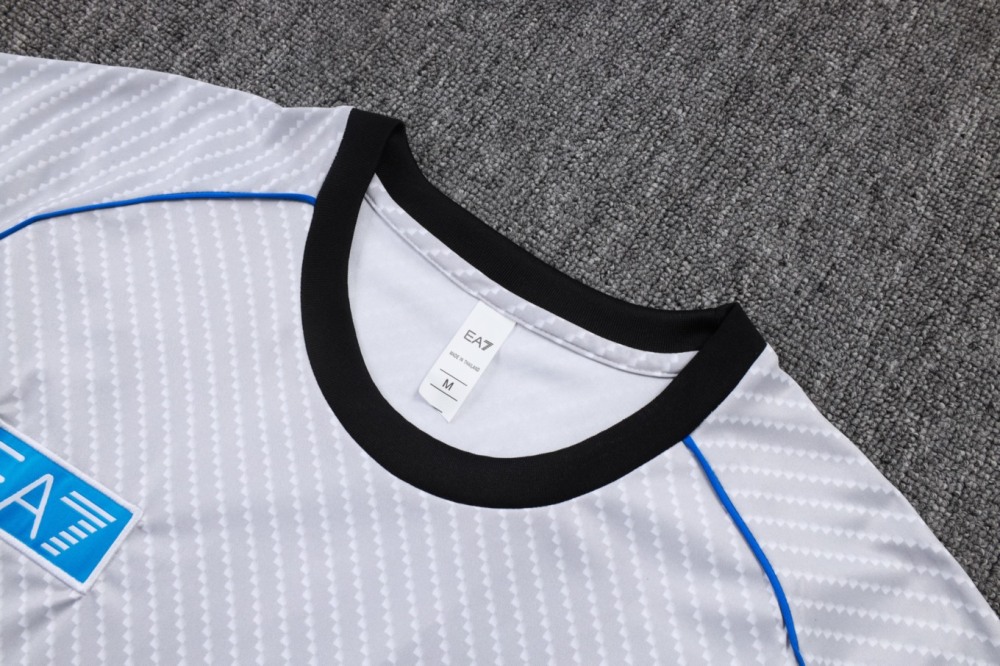 2026 Naples Light gray Training Set Shirt and Shorts