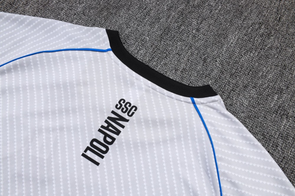 2026 Naples Light gray Training Set Shirt and Shorts