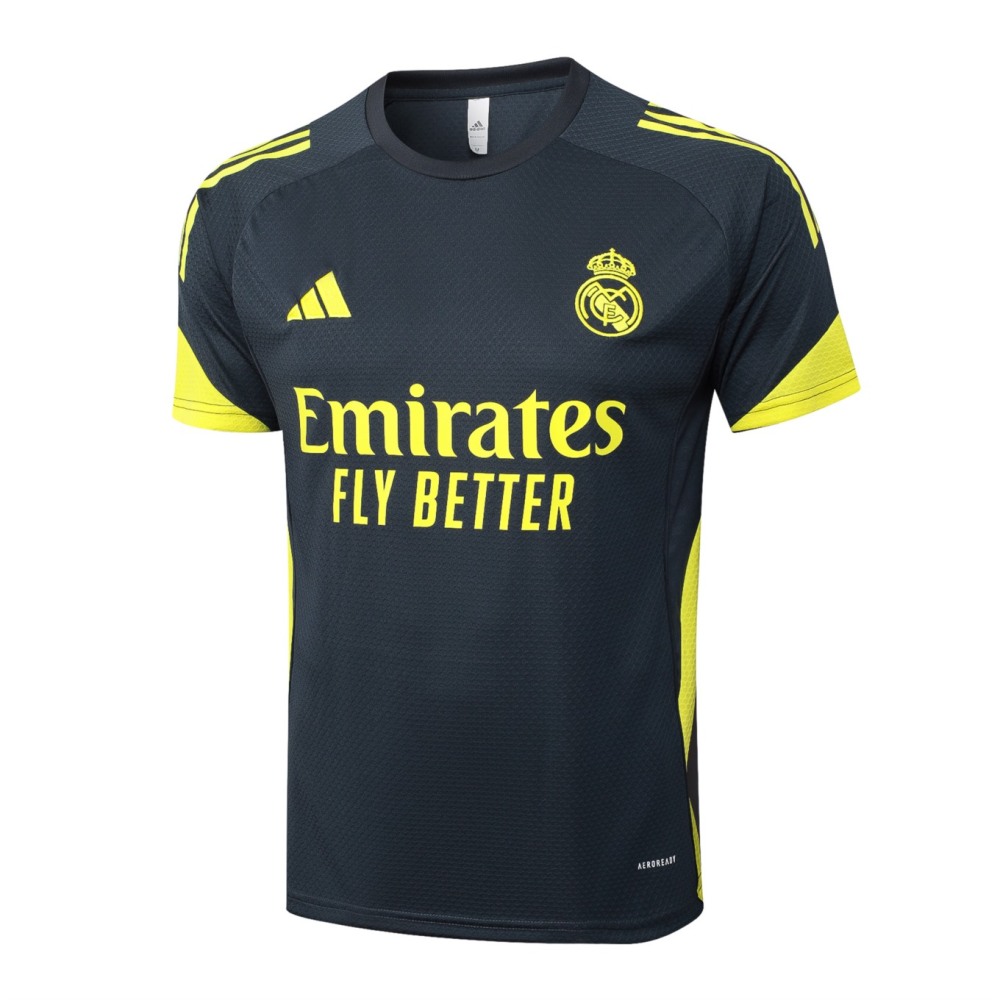 2026 Real Madrid Charcoal gray Training Set Shirt and Shorts