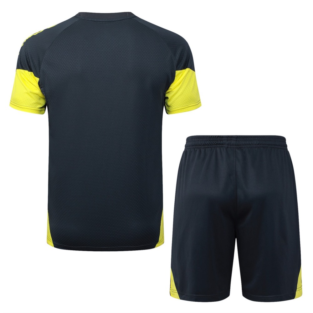 2026 Real Madrid Charcoal gray Training Set Shirt and Shorts