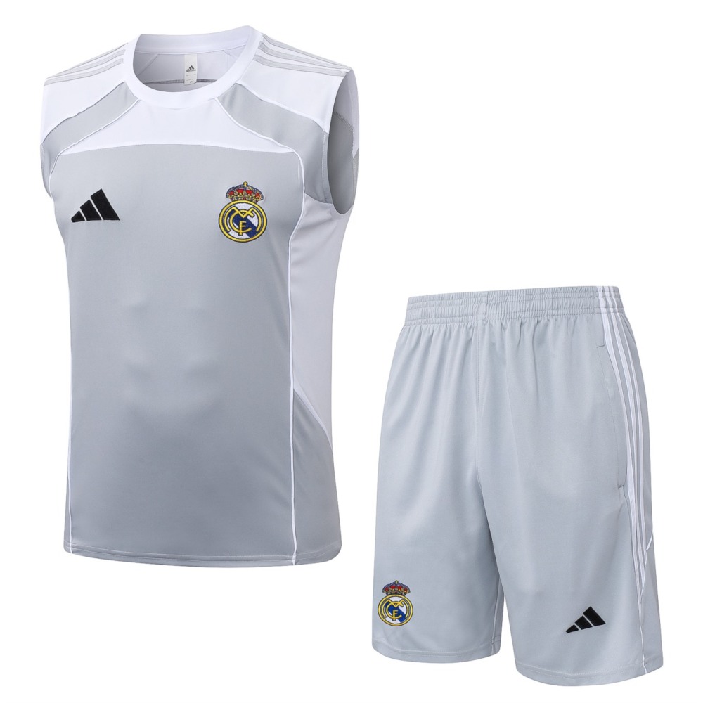 2026 Real Madrid Pale Training Set Shirt and Shorts