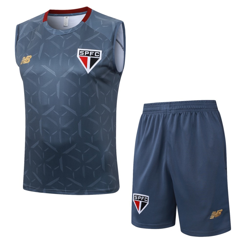 2026 Sao Paulo Grey Training Set Shirt and Shorts