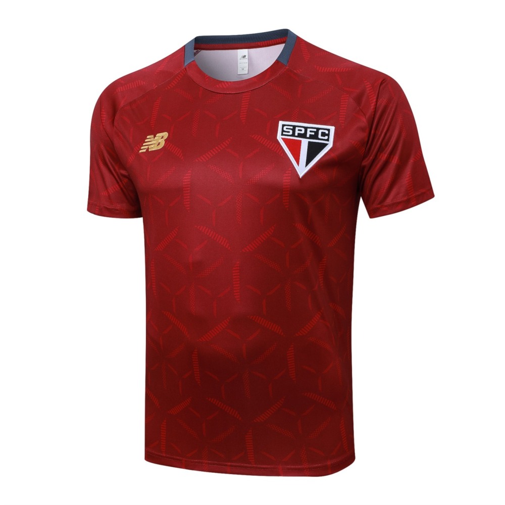 2026 Sao Paulo Maroon Training Set Shirt and Shorts