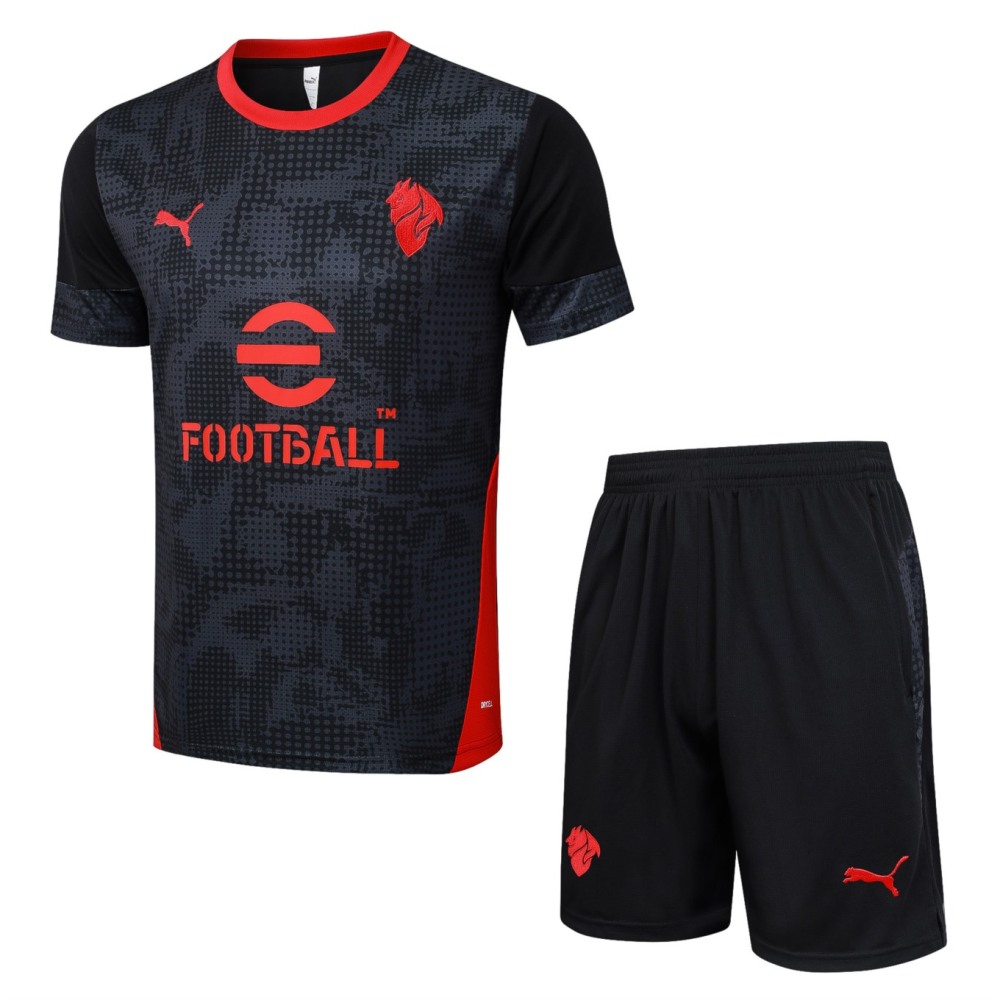2026 AC Milan Black Training Set Shirt and Shorts
