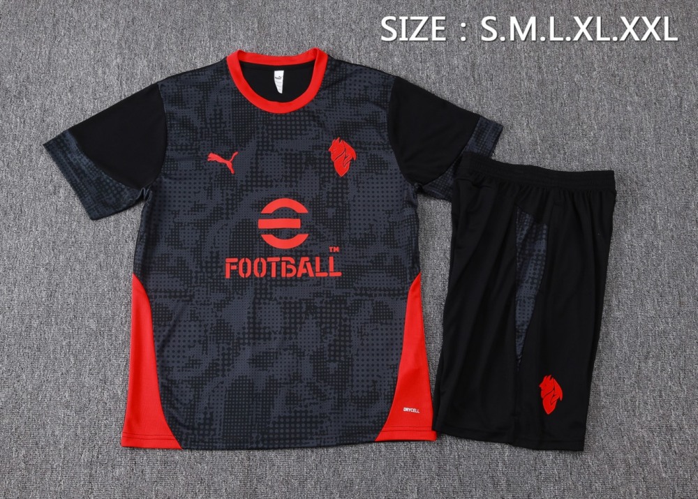 2026 AC Milan Black Training Set Shirt and Shorts