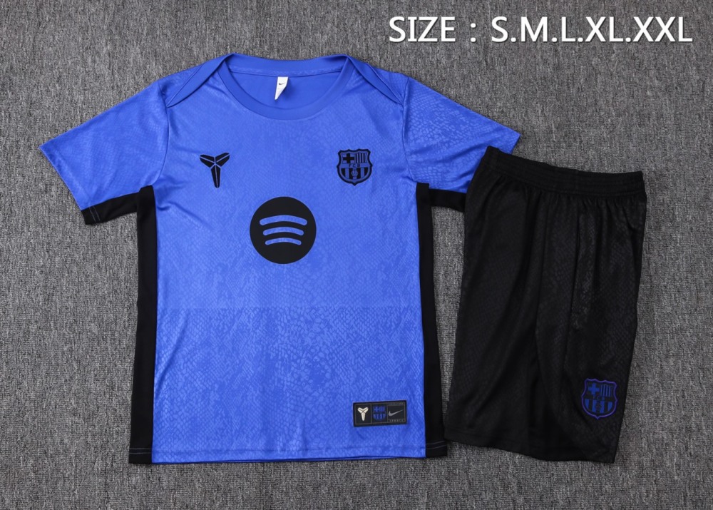2026 Barcelona Purple Training Set Shirt and Shorts
