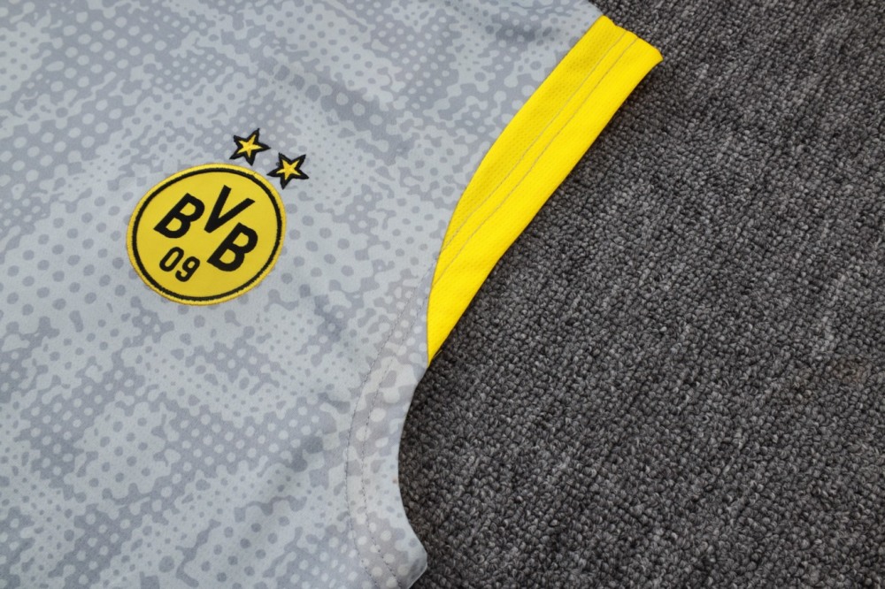 2026 Dortmund Light gray Training Set Shirt and Shorts