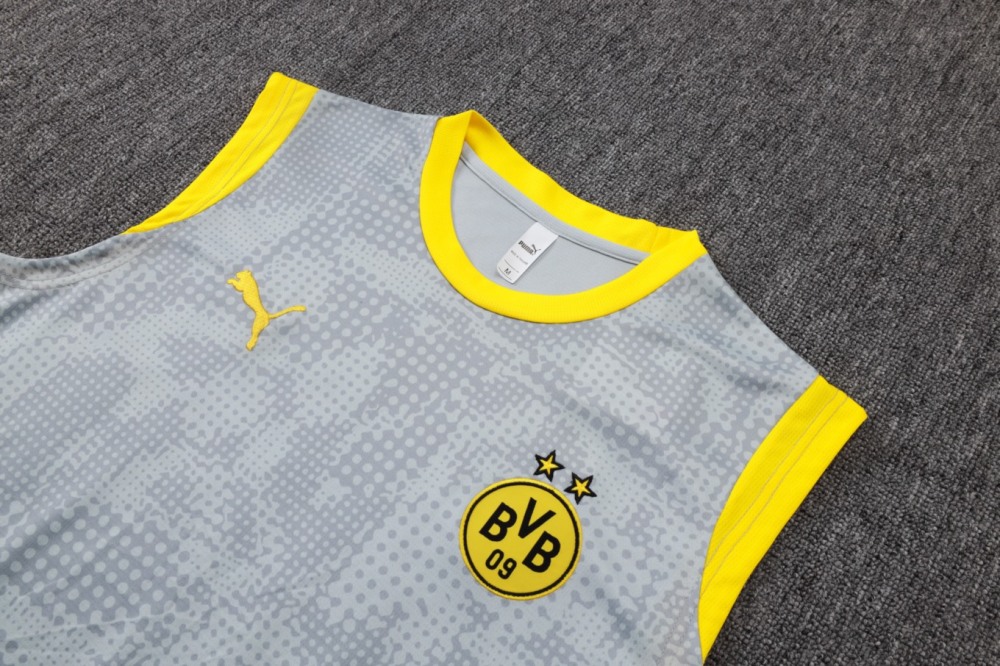 2026 Dortmund Light gray Training Set Shirt and Shorts