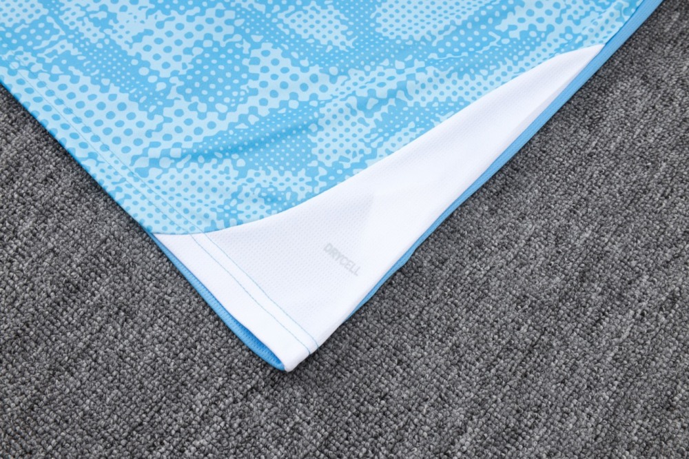 2026 Manchester City Light blue Training Set Shirt and Shorts