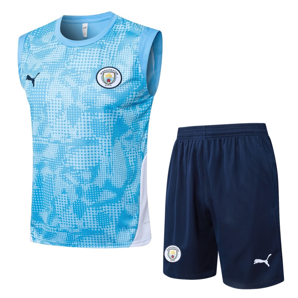 2026 Manchester City Light blue Training Set Shirt and Shorts