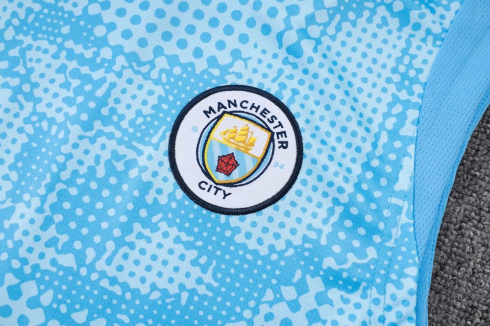 2026 Manchester City Light blue Training Set Shirt and Shorts