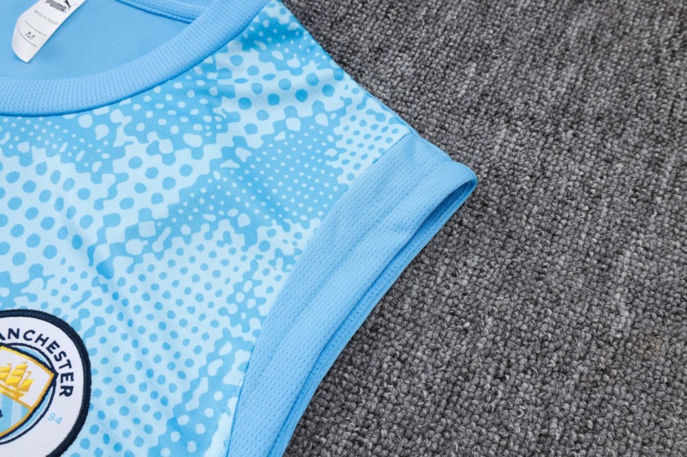 2026 Manchester City Light blue Training Set Shirt and Shorts