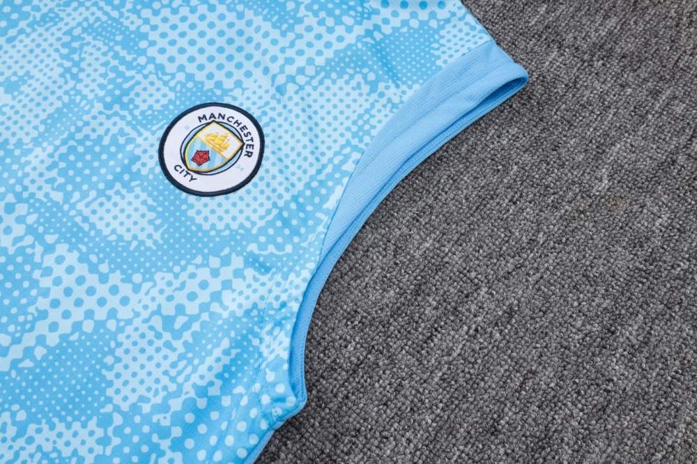2026 Manchester City Light blue Training Set Shirt and Shorts