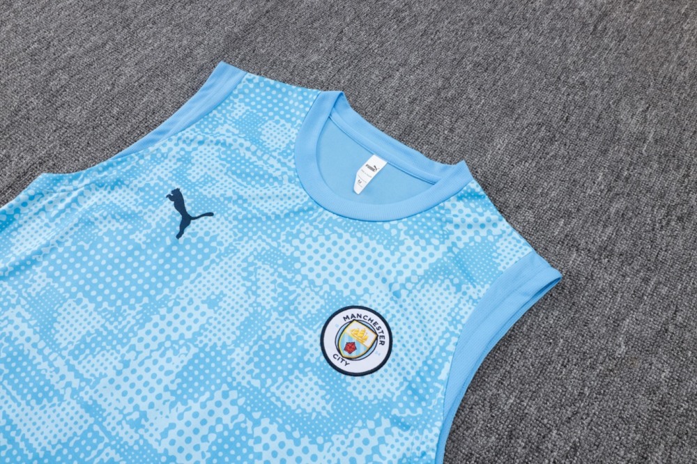 2026 Manchester City Light blue Training Set Shirt and Shorts