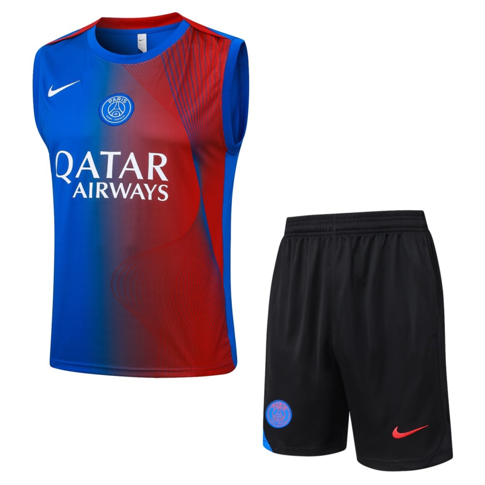 2026 PSG Blue-red Training Set Shirt and Shorts