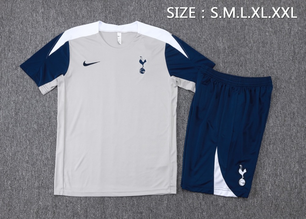 2026 Tottenham Light gray Training Set Shirt and Shorts