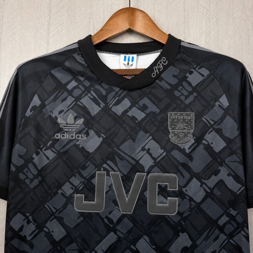 Retro Arsenal 1990/92 Black Jersey Fan Version