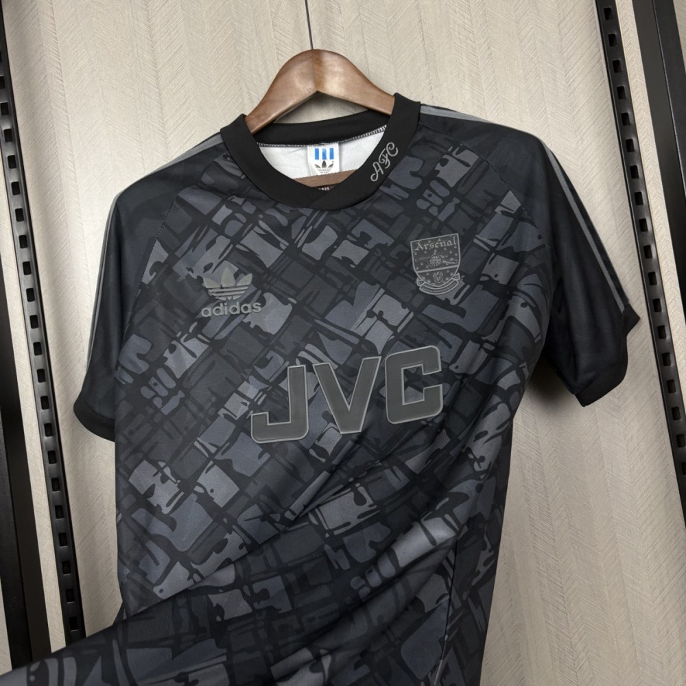 Retro Arsenal 1990/92 Black Jersey Fan Version