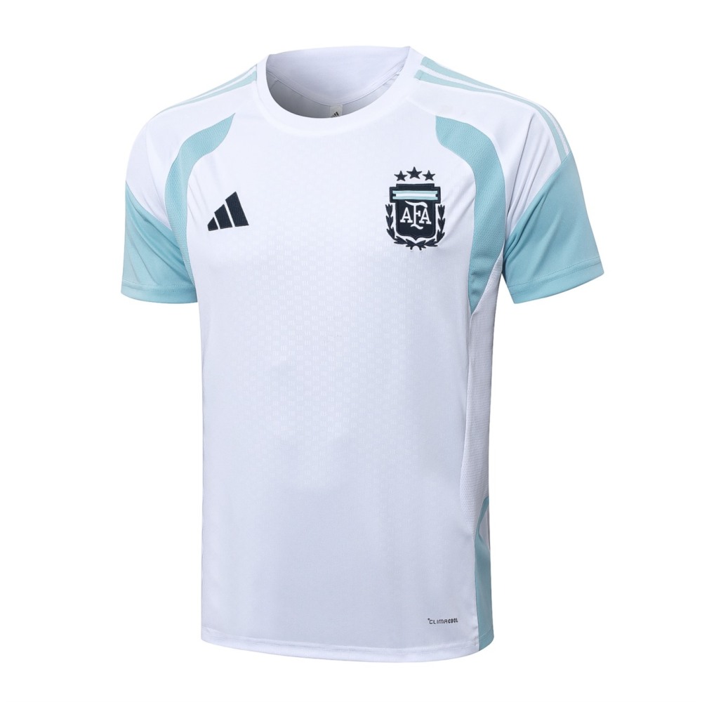 2026 Argentina White Training Set Shirt and Shorts