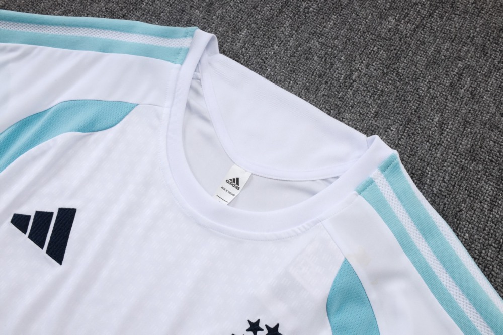 2026 Argentina White Training Set Shirt and Shorts