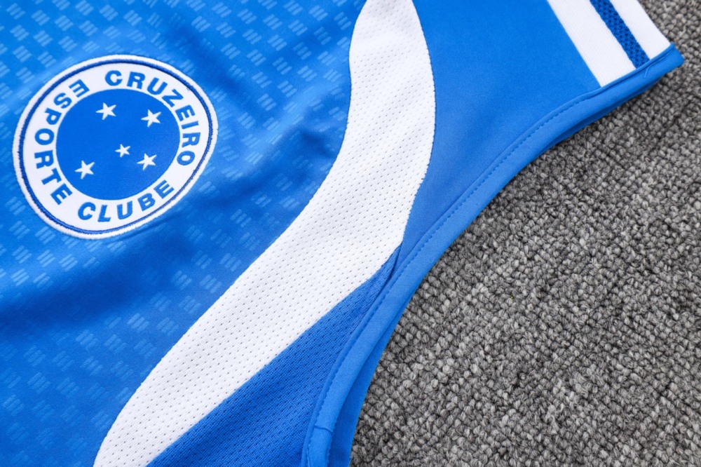 2026 Cruzeiro Colorful Blue Training Set Shirt and Shorts