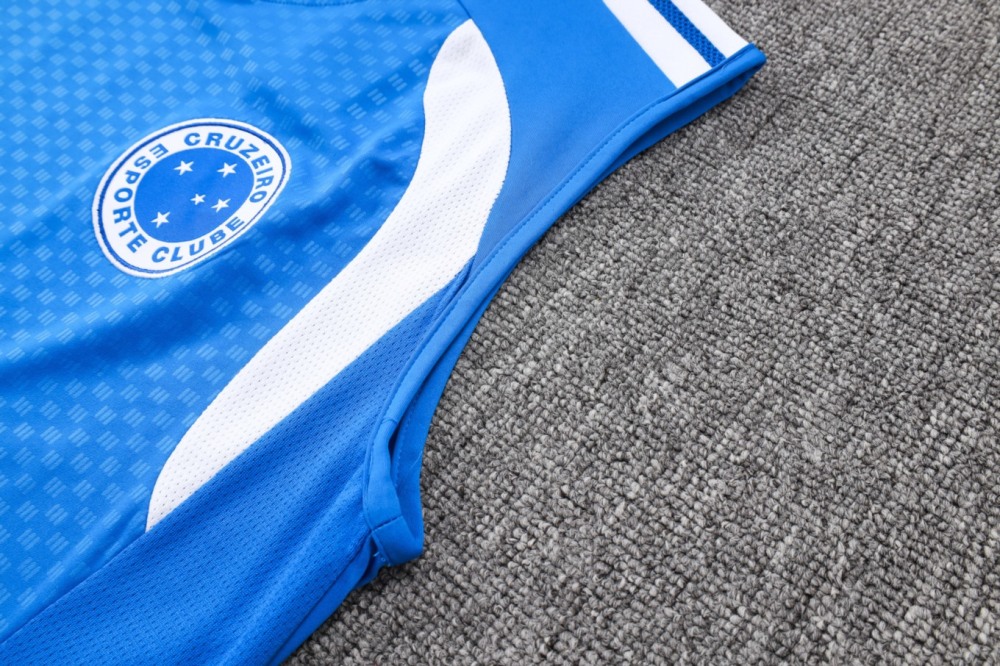 2026 Cruzeiro Colorful Blue Training Set Shirt and Shorts
