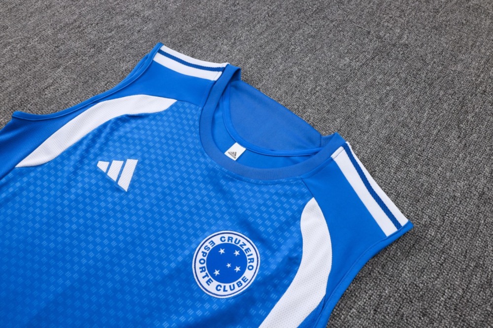 2026 Cruzeiro Colorful Blue Training Set Shirt and Shorts