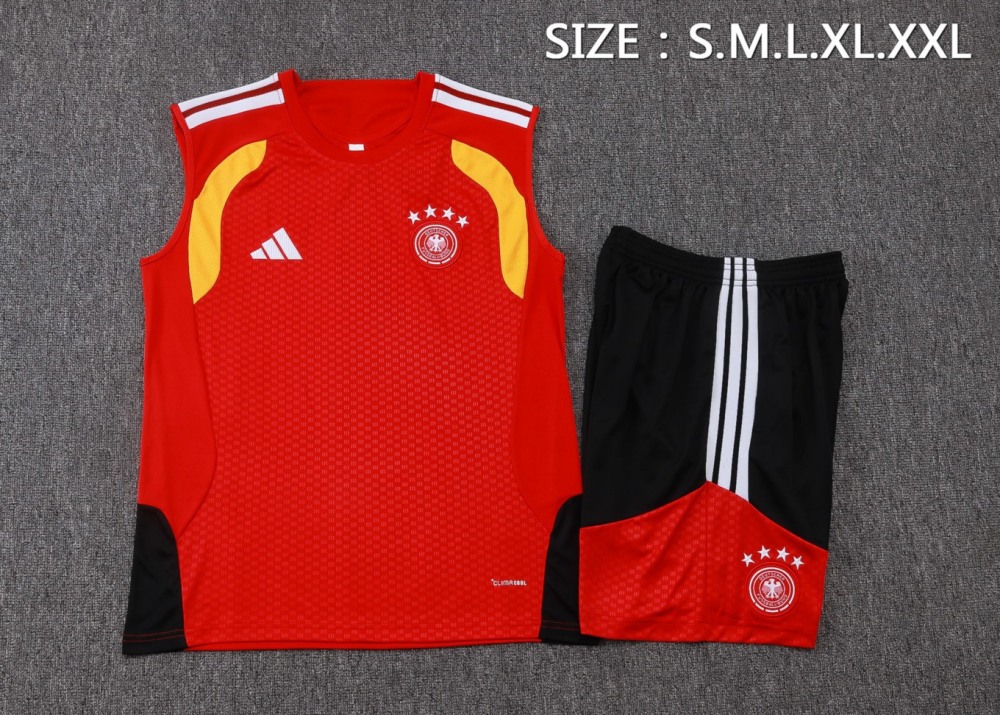 2026 Germany Red Training Set Shirt and Shorts