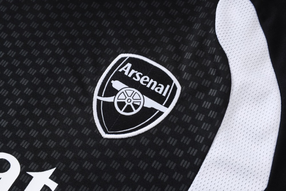 2026 Arsenal Black Training Set Shirt and Shorts