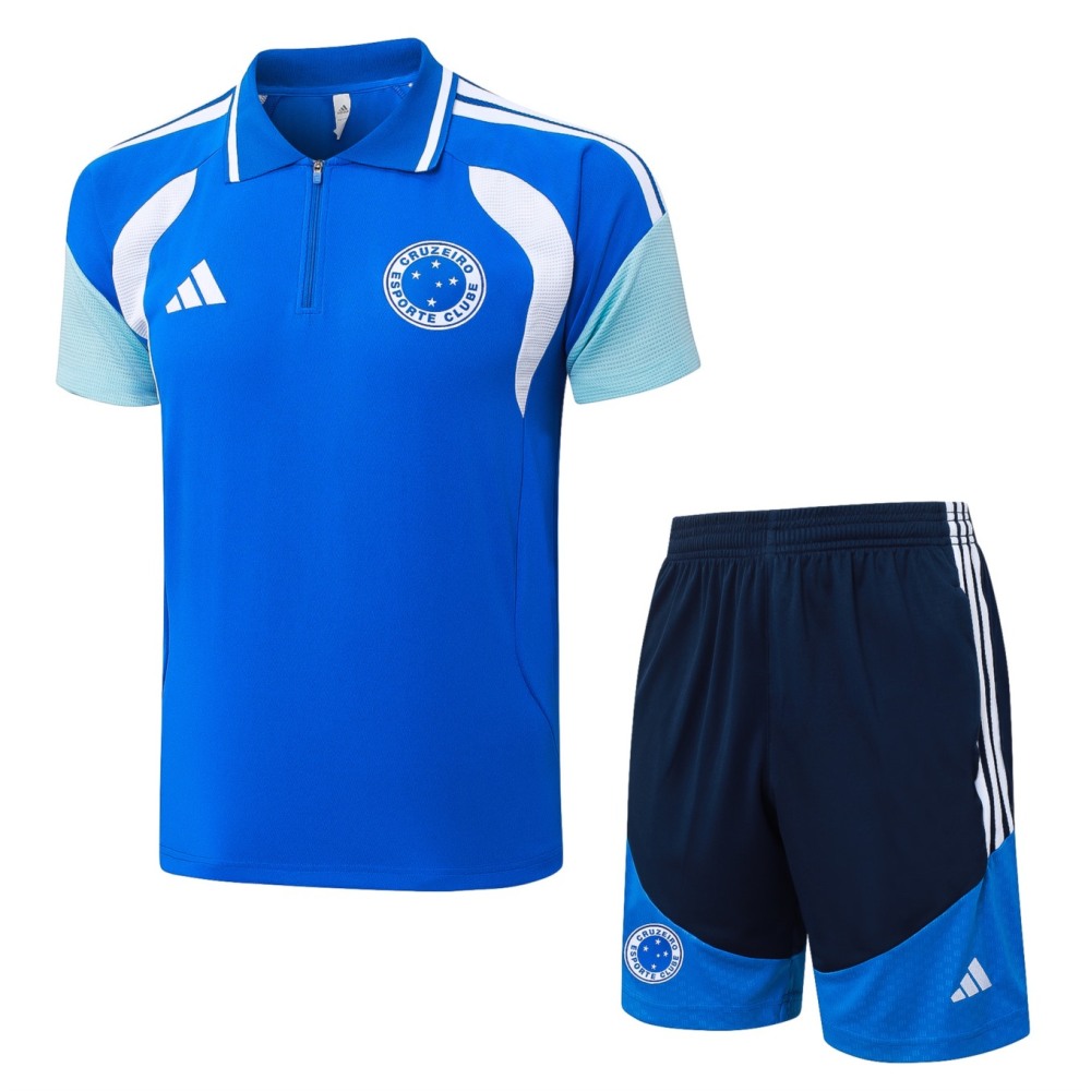 2026 Cruzeiro Colorful orchid blue Training Set Shirt and Shorts