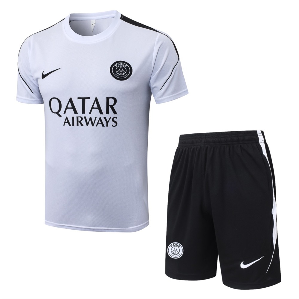 2026 PSG White Training Set Shirt and Shorts