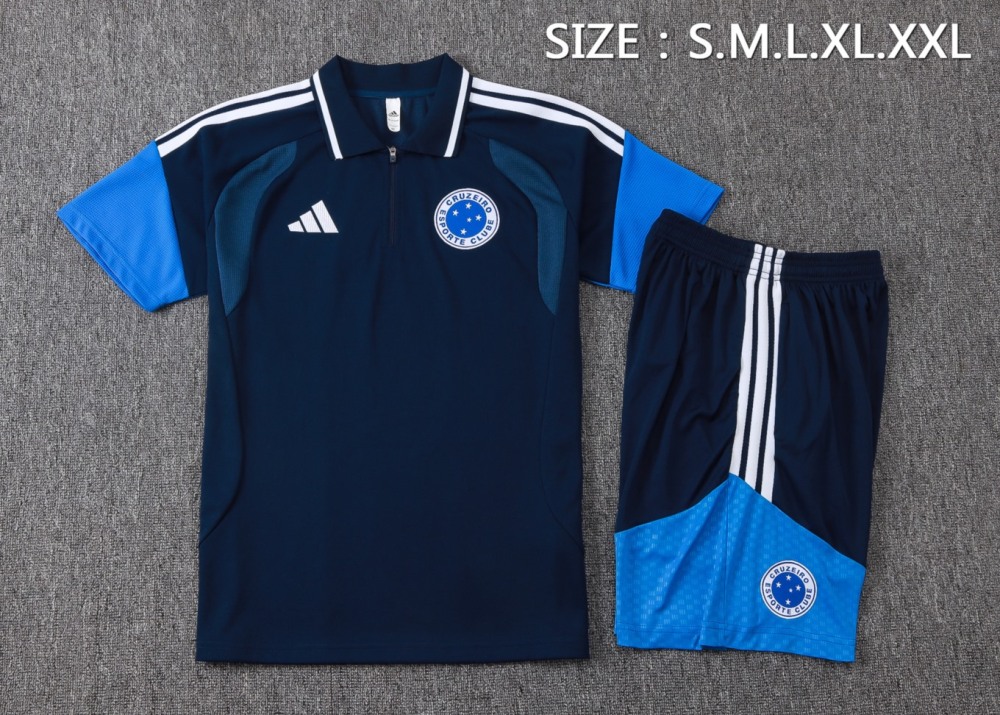 2026 Cruzeiro Royal blue Training Set Shirt and Shorts