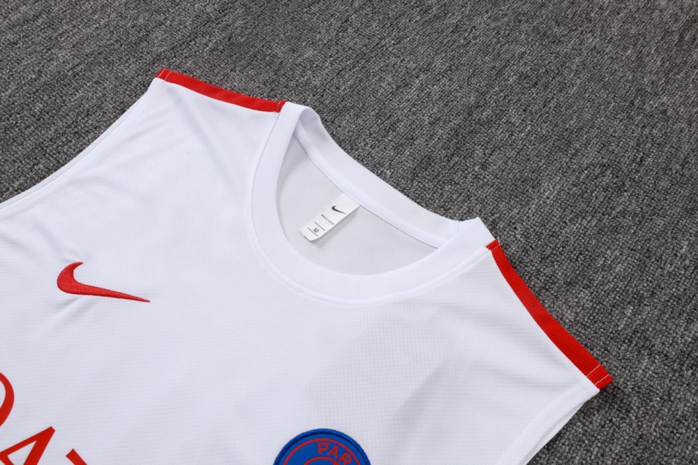 2026 PSG White Training Set Shirt and Shorts