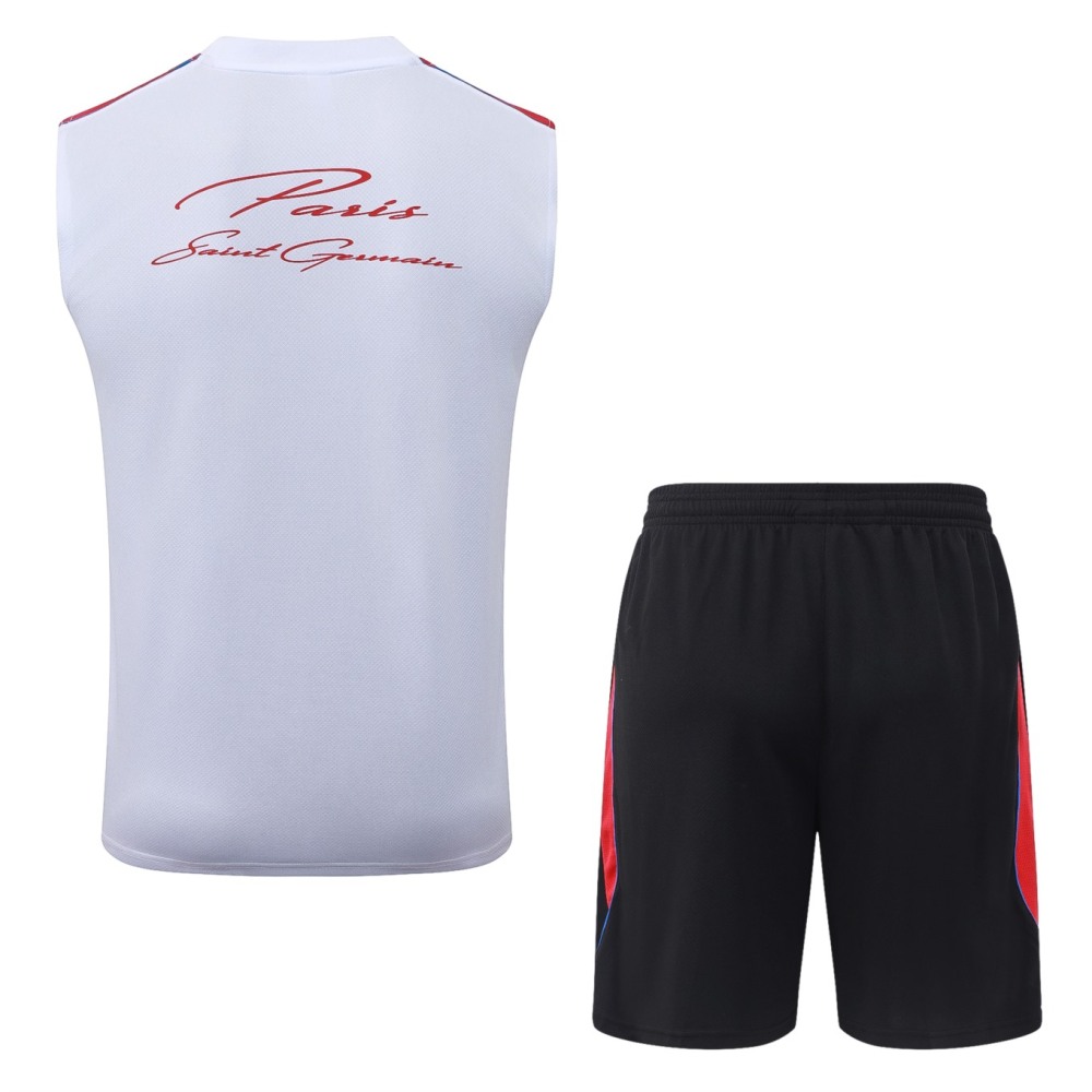 2026 PSG White Training Set Shirt and Shorts