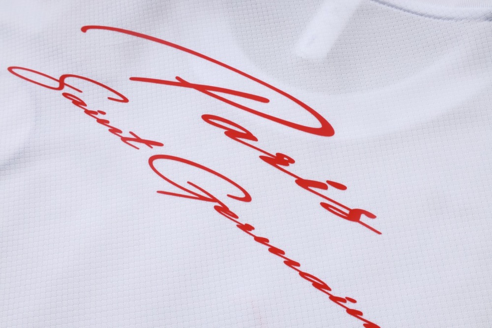2026 PSG White Training Set Shirt and Shorts