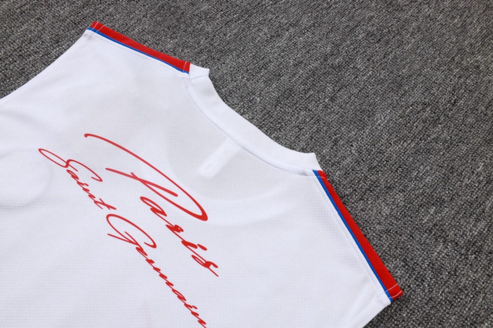 2026 PSG White Training Set Shirt and Shorts