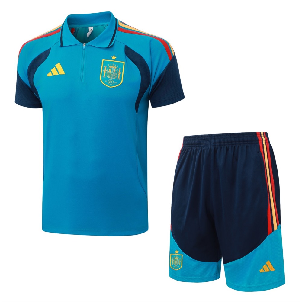2026 Spain Turquoise Training Set Shirt and Shorts