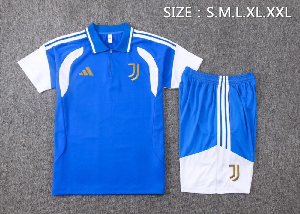 2026 Juventus Colorful orchid blue Training Set Shirt and Shorts