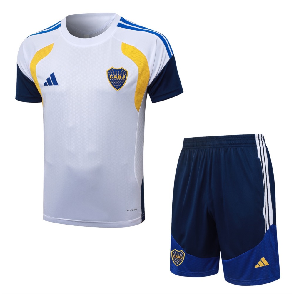 2026 Boca White Training Set Shirt and Shorts