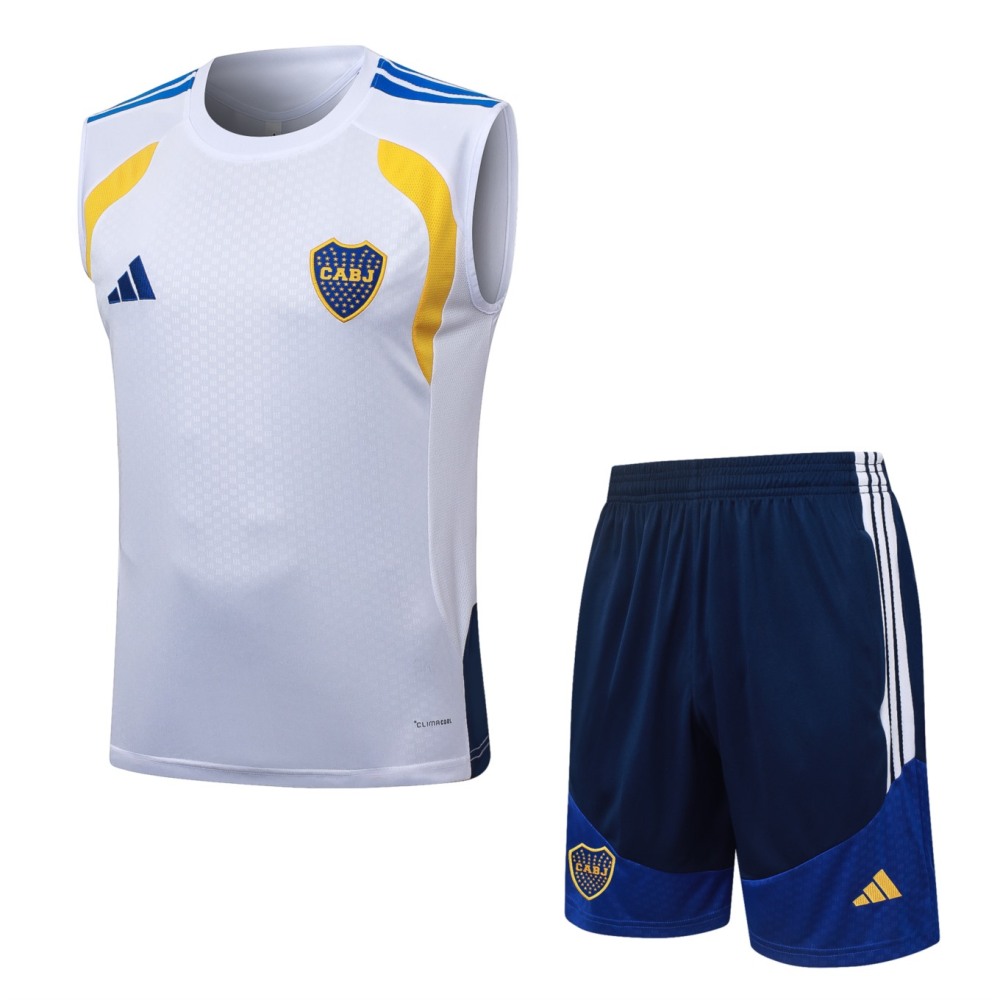 2026 Boca White Training Set Shirt and Shorts