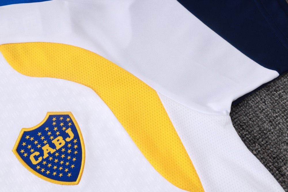 2026 Boca White Training Set Shirt and Shorts