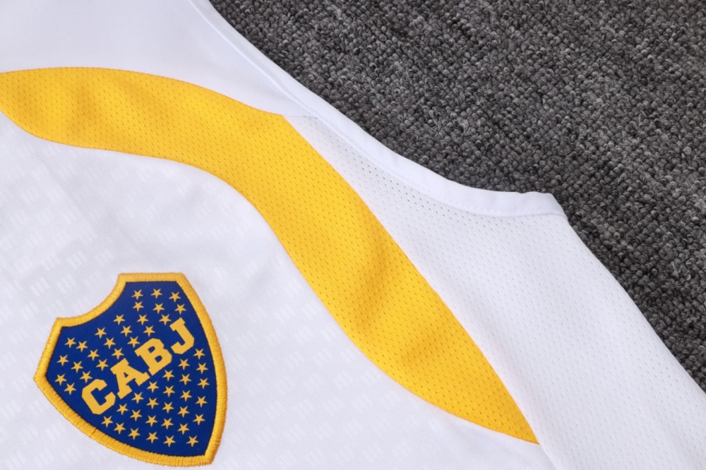 2026 Boca White Training Set Shirt and Shorts
